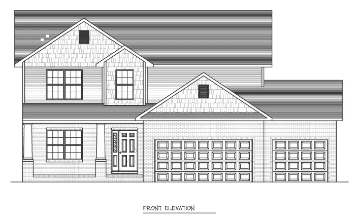 The Savannah front elevation by H&L Builders